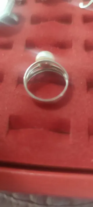 Anello Argento 925 con Perla