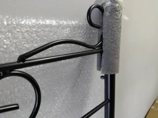 Cabecero de cama de forja negro