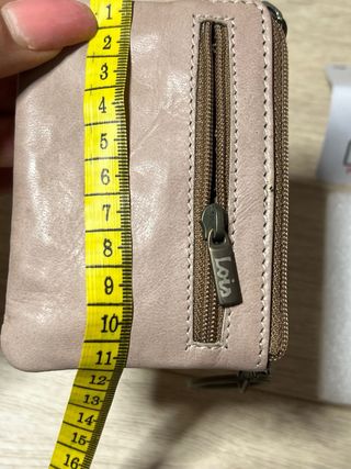 Monedero Lois Piel Beige RFID