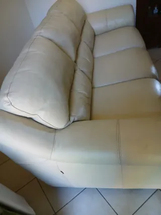 Divano Chateau d'Ax 3 posti in pelle