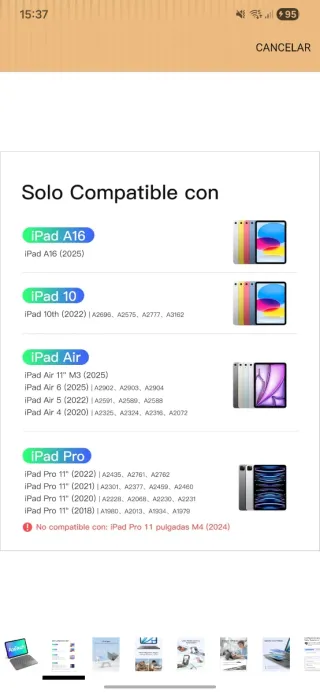 Funda con teclado para ipad