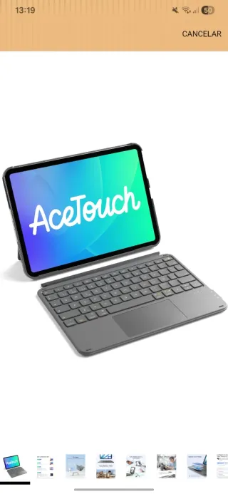 Funda con teclado para ipad