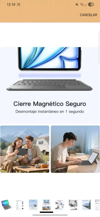 Funda con teclado para ipad