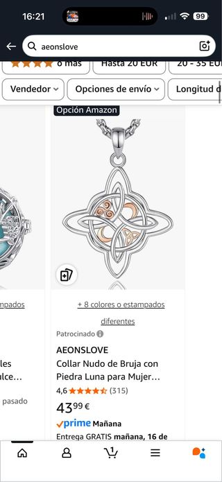 Collar Nudo de Bruja Mujer