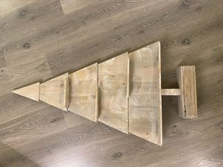 Albero Espositore Natale H122cm Legno