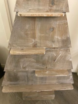 Albero Espositore Natale H122cm Legno