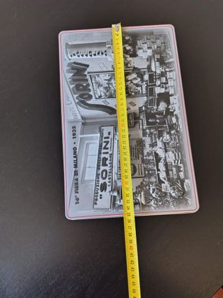 Scatola metallo Sorini vintage 1935