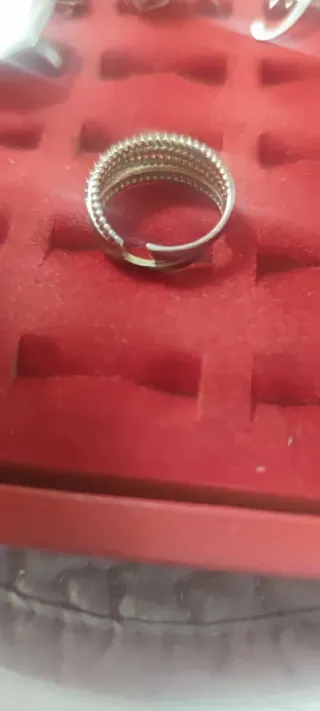 Anello Argento 925 con Zirconi Neri