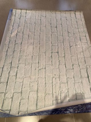 Alfombra trenzada azul