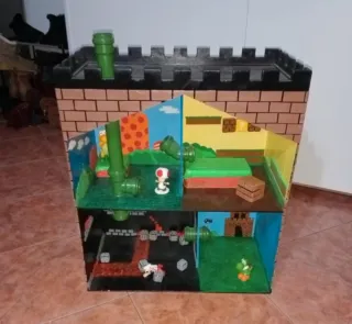 Casa de brincar Super Mario em madeira