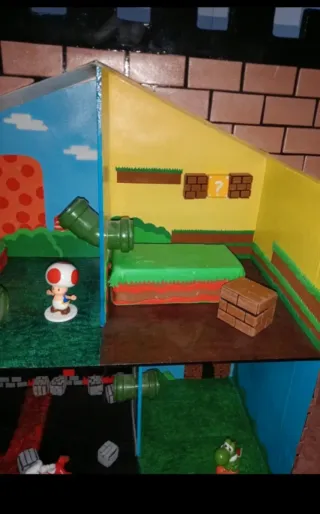 Casa de brincar Super Mario em madeira
