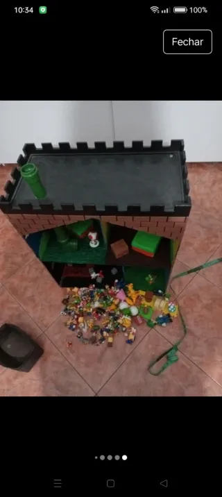 Casa de brincar Super Mario em madeira