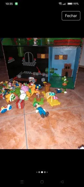 Casa de brincar Super Mario em madeira