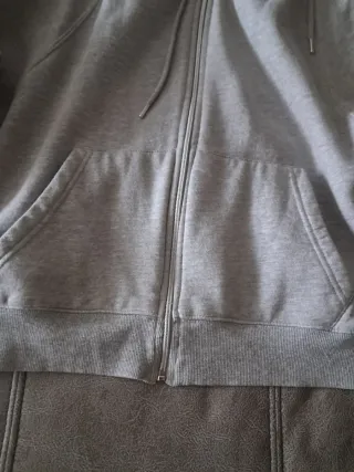 Sudadera con capucha Leffties gris talla L