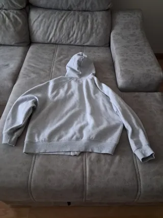 Sudadera con capucha Leffties gris talla L