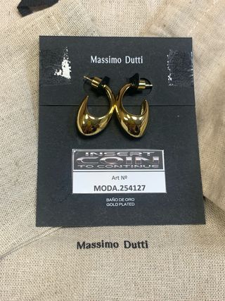 Pendientes Massimo Dutti Dorados