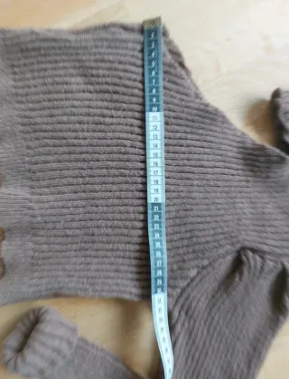 Jersey Shein marrón punto.