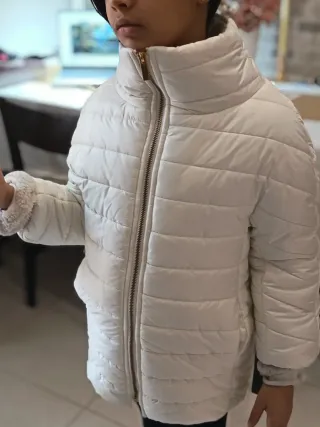 Piumino bambina bianco taglia 8