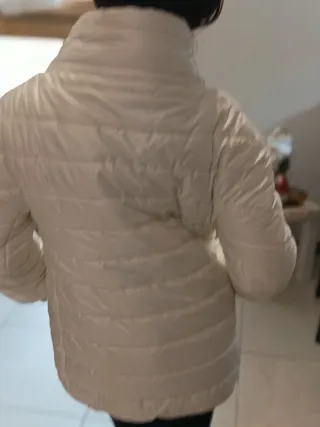 Piumino bambina bianco taglia 8