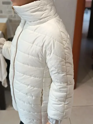 Piumino bambina bianco taglia 8