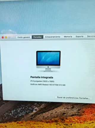 iMac 21.5 con RAM ampliada