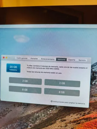 iMac 21.5 con RAM ampliada