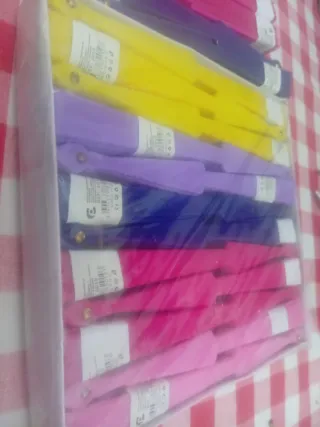 Lote de abanicos de colores