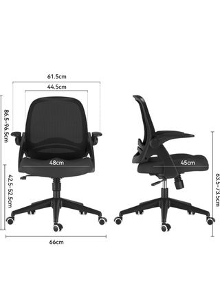 Silla de oficina ergonómica negra