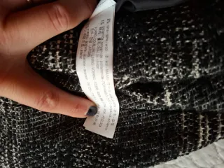 Abrigo cuadros Zara mujer