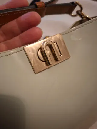 Bolso Furla Verde y Dorado