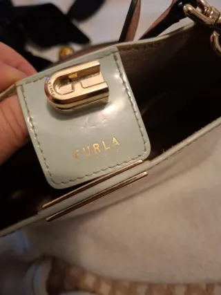 Bolso Furla Verde y Dorado