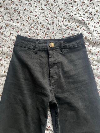 Pantalón Vaquero Wide Leg Negro