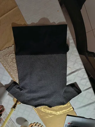 Abito festa bambina nero taglia 10