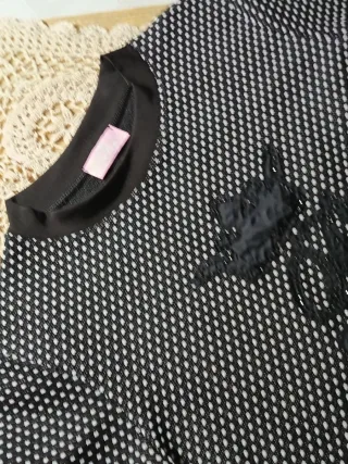 Abito festa bambina nero taglia 10