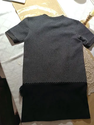 Abito festa bambina nero taglia 10