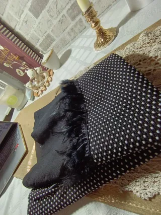 Abito festa bambina nero taglia 10