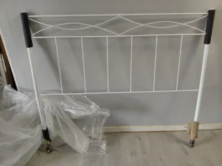 Cabecero de cama forja blanco