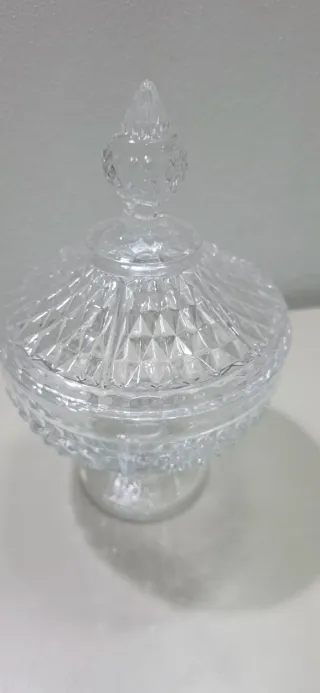 Porta caramelle in vetro trasparente