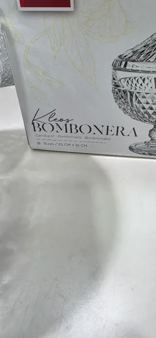 Porta caramelle in vetro trasparente