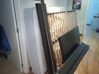 Letto smontato 1,50x2,00m con cassettiera ribaltabile