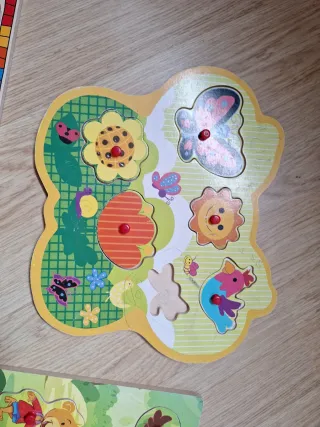Puzzles de madera infantiles. Bien conservados