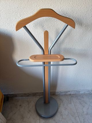 Perchero de pie madera y metal