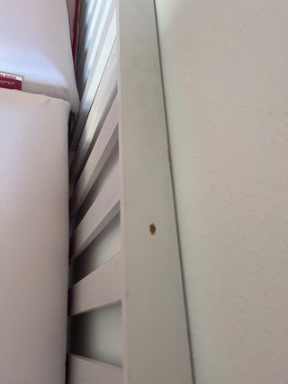 Cabecero de madera blanco