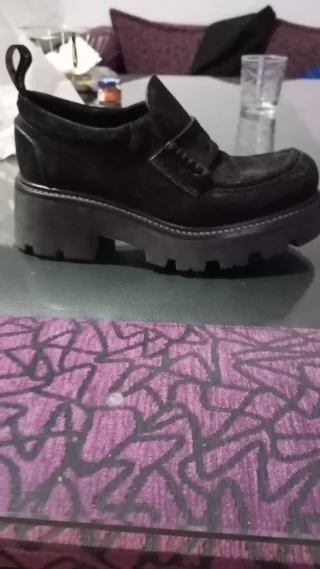 Mocasines Celine Triomphe Ante Negro Mujer