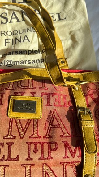 Bolso vintage Marsanpiel Y2K naranja y amarillo