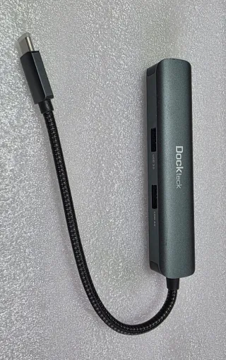 Hub USB-C Ethernet Dockteck Multipuerto 5 En 1