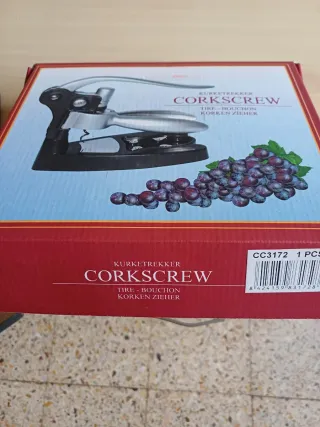 Sacacorchos CORKSCREW metal y plástico