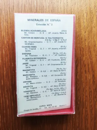 Collezione Minerali di Spagna
