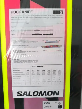 Tabla Snowboard Salomon Huck Knife 159