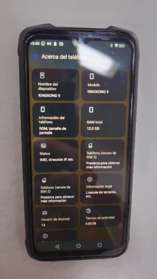 CUBOT KingKong 9 (12GB/256GB) - Batería 10600mAh